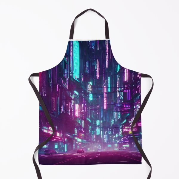 Item preview, Cyber futuristic city view neon lights in beautiful night 6 designed and sold by vishalraifx.