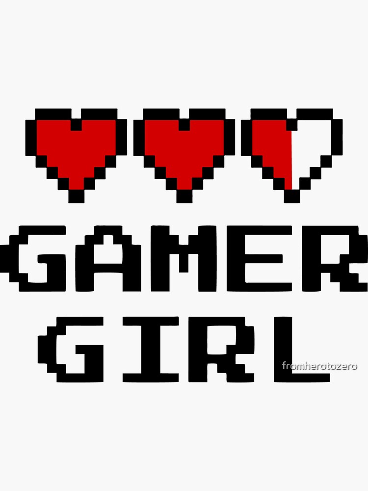Video Game Girl Stickers Redbubble - games roblox minecraft zelda hot ow unisex boy girl