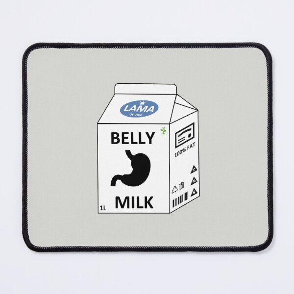 Item preview, Belly milk, Žaludeční mléko (cool grey) designed and sold by sarabboo.