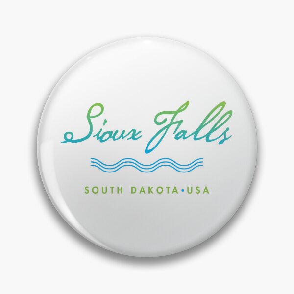 Item preview, Sioux Falls South Dakota Typographic River Design designed and sold by Futurebeachbum.