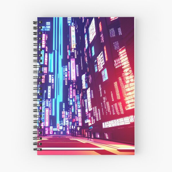 Item preview, Cyber futuristic city view neon lights in beautiful night 7 designed and sold by vishalraifx.