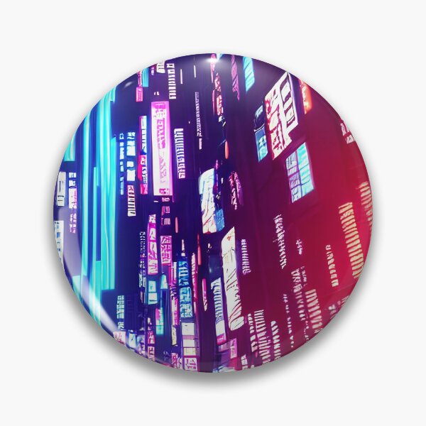Item preview, Cyber futuristic city view neon lights in beautiful night 7 designed and sold by vishalraifx.