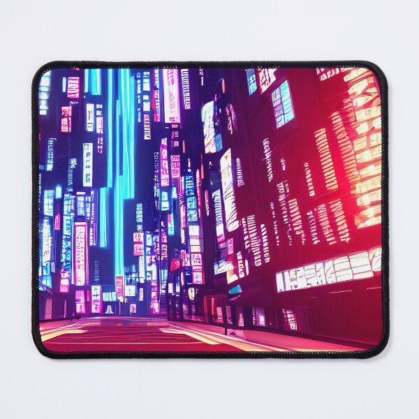 Item preview, Cyber futuristic city view neon lights in beautiful night 7 designed and sold by vishalraifx.