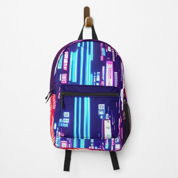 Item preview, Cyber futuristic city view neon lights in beautiful night 7 designed and sold by vishalraifx.