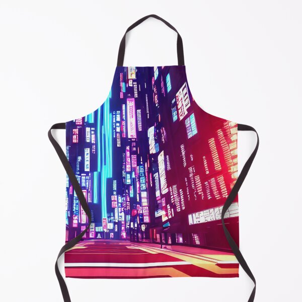 Item preview, Cyber futuristic city view neon lights in beautiful night 7 designed and sold by vishalraifx.