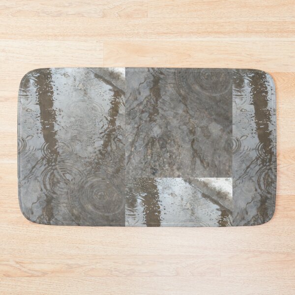 Item preview, Winterly rain puddle with snow and ice designed and sold by tshuki.