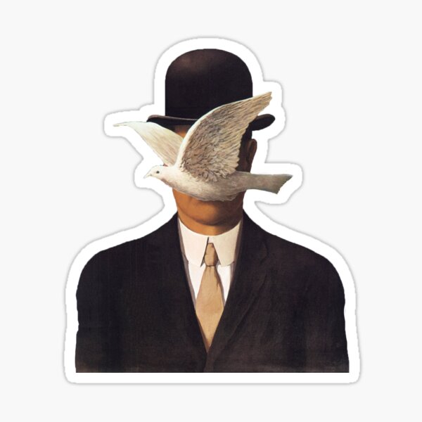René Magritte Mania Sticker