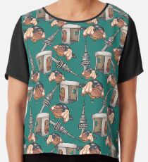 Canberra: Australia's Capital Territory - Green Chiffon Top