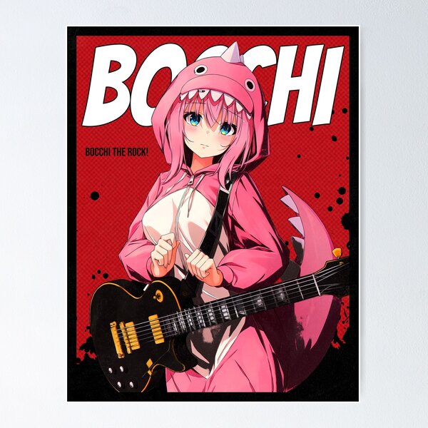 Hitori Bocchi the Rock' Poster, picture, metal print, paint by The Artz