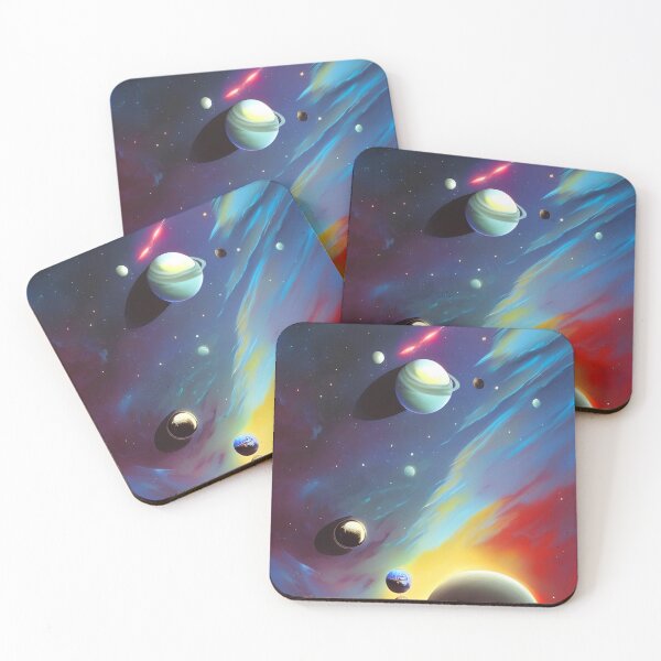Item preview, beautiful planets and galaxy art, nebula colors 2 designed and sold by vishalraifx.