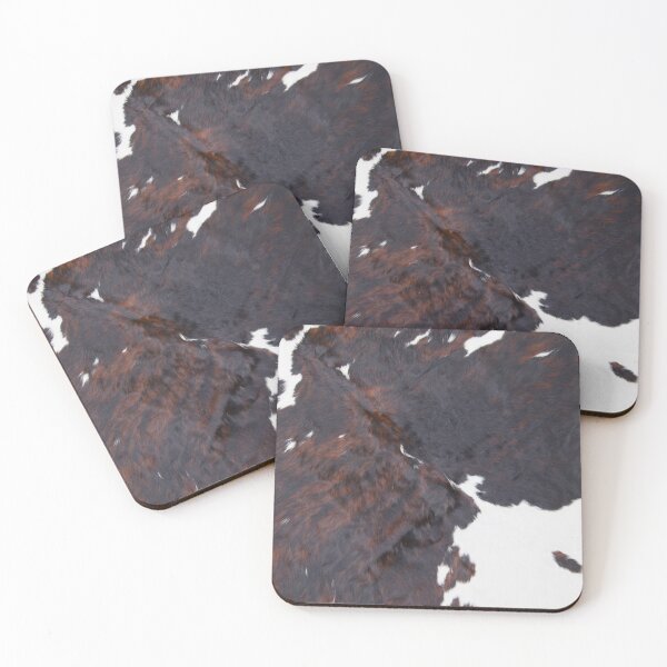 Item preview, Brown Cowhide, Cow Skin Print Pattern, Modern Cowhide Faux Leather designed and sold by maize official.