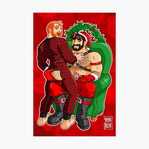 ADAM LIKES BUM FLAPS AT XMAS Photographic Print