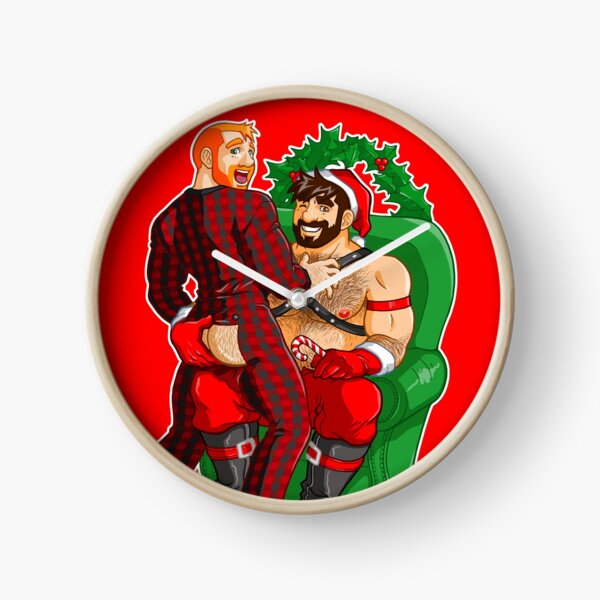 ADAM LIKES BUM FLAPS AT XMAS Clock