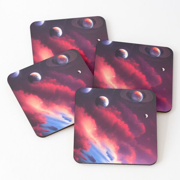 Item preview, beautiful planets and galaxy art, nebula colors 3 designed and sold by vishalraifx.