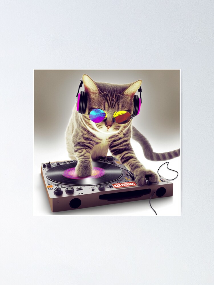 DJ CAT Poster for Sale by Digs21