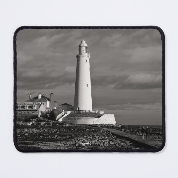 Item preview, Morning walk to St Mary's Island - Monochrome designed and sold by Violaman.