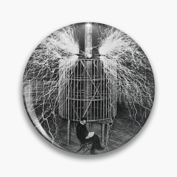Item preview, Nikolai Tesla takes notes designed and sold by Signs for Dark Times.