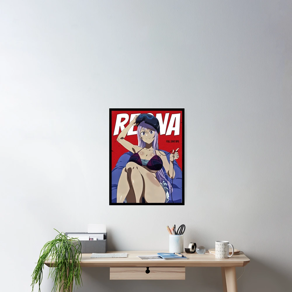 Reona Kisaragi Full Dive RPG Red Comic Design Poster for Sale by IkaXII |  Redbubble