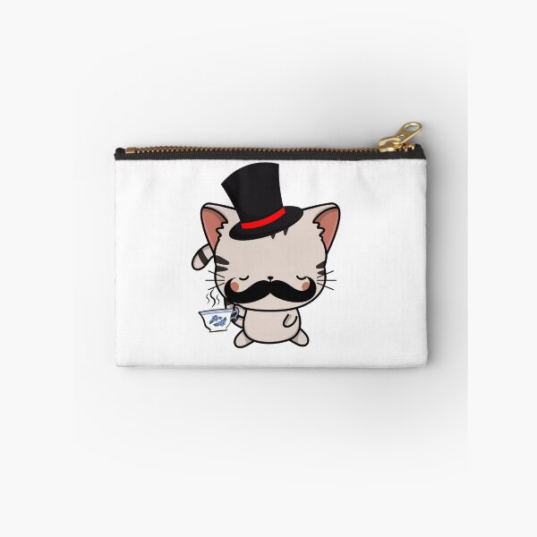 Item preview, Sophisticated Tabby Cat Wearing Top Hat and drinking tea designed and sold by Pet Station.