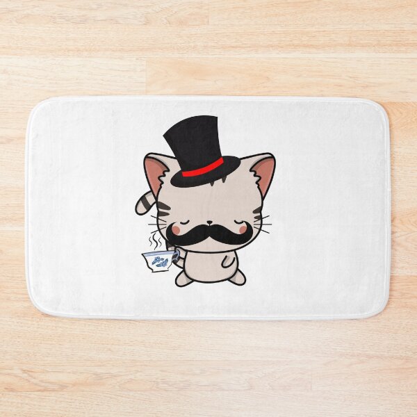 Item preview, Sophisticated Tabby Cat Wearing Top Hat and drinking tea designed and sold by Pet Station.