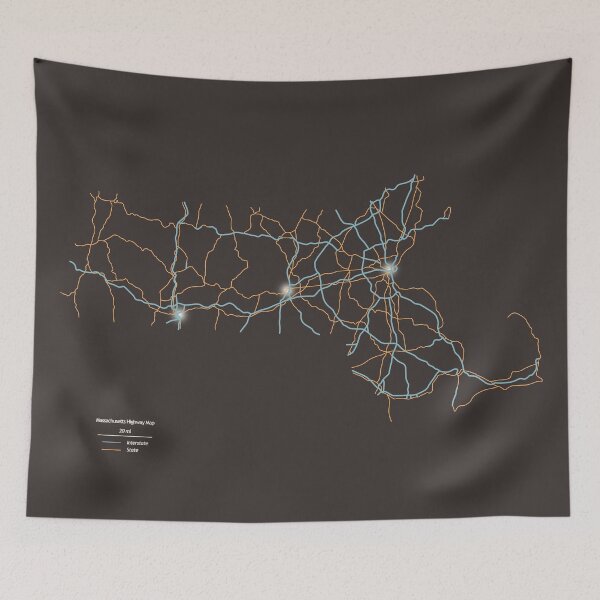 Item preview, Massachusetts Highways designed and sold by FinlayMcNevin.