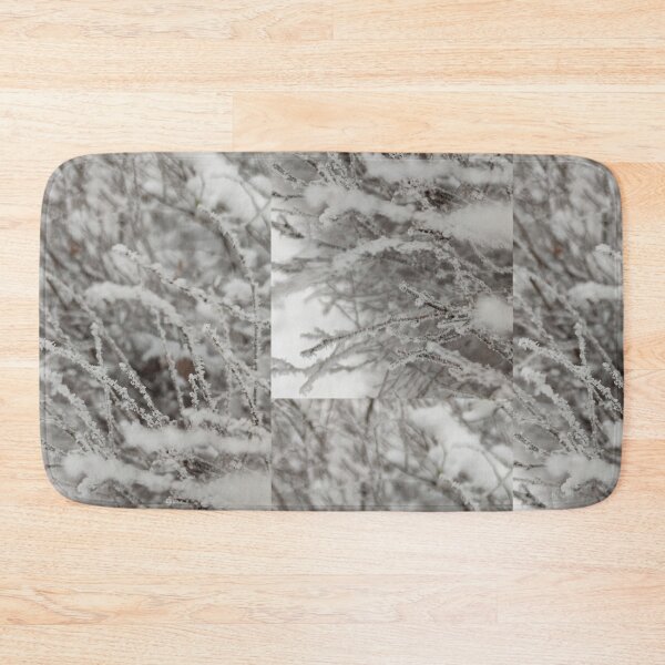 Item preview, Snow covered shrub after a snowstorm designed and sold by tshuki.