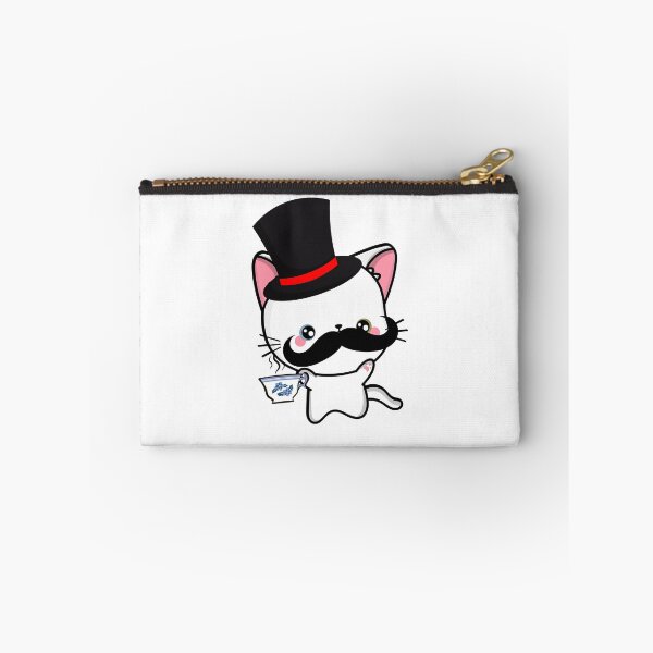 Item preview, Sophisticated White Cat Wearing Top Hat and drinking tea designed and sold by Pet Station.