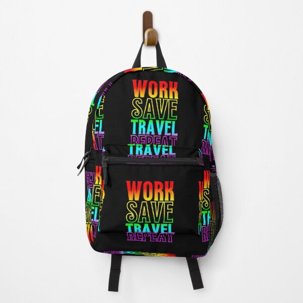 Item preview, work save travel repeat - travel lover designed and sold by Sun Sand & Sea Art.