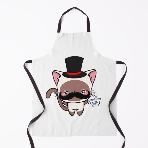 Item preview, Sophisticated White Cat Wearing Top Hat and drinking tea designed and sold by Pet Station.