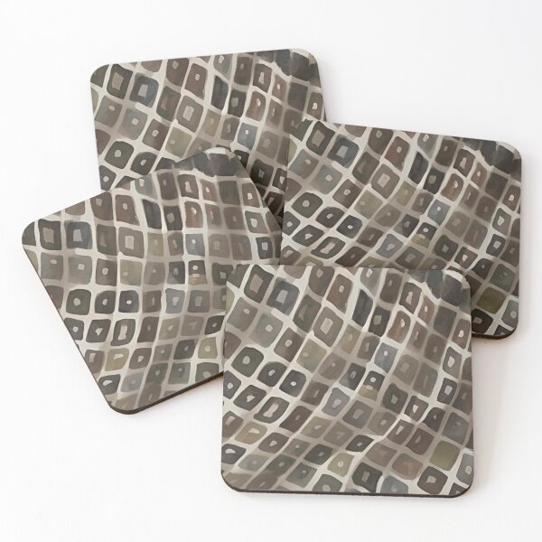 Item preview, Gray, Brown, and Tan Abstract Diamond Pattern Design designed and sold by bandjdesigns.