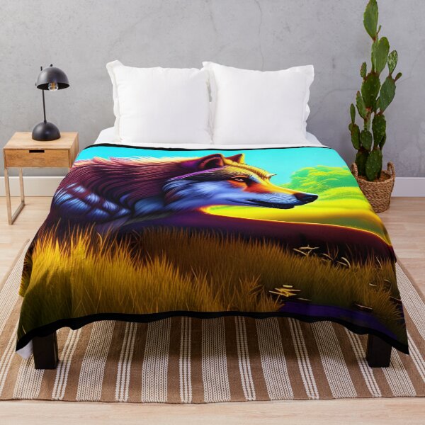 Item preview, Purple Wolf, Ai Generated Art designed and sold by ACC .