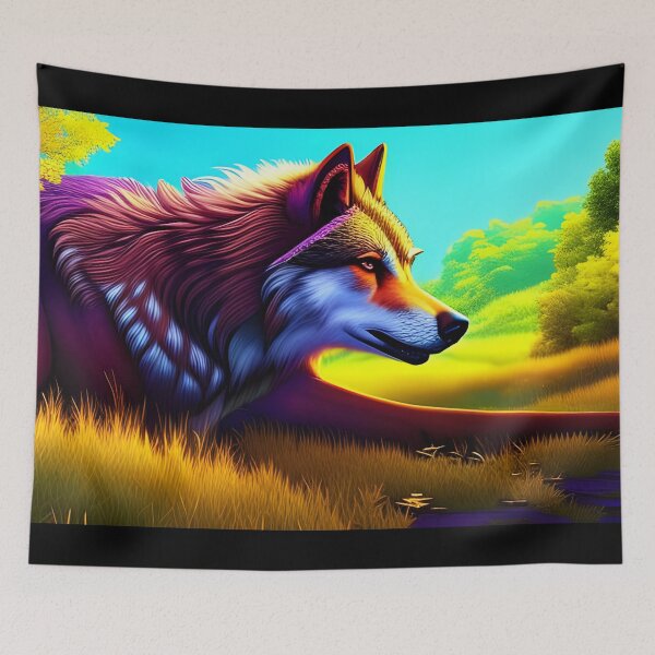 Item preview, Purple Wolf, Ai Generated Art  designed and sold by ACC .