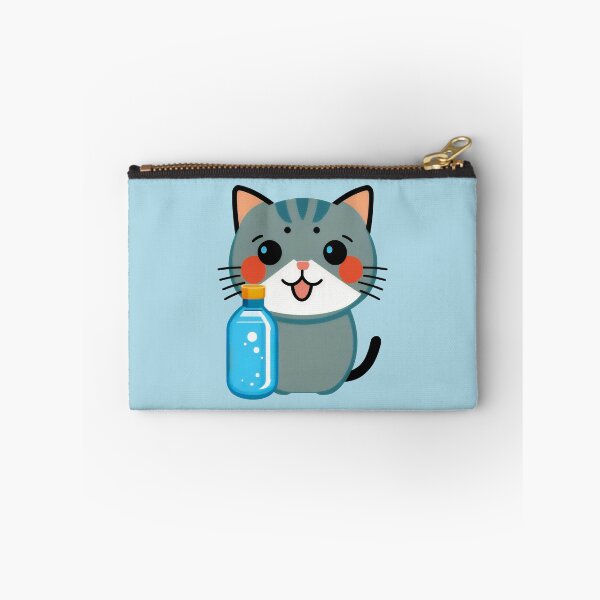 Item preview, Water Bottle Kitty | Water Flask Cat | Kawaii Chibi Anime Cats | Hydro Cats 005 designed and sold by Catcosm.