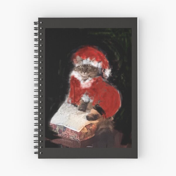 Artikelvorschau, Tiger Cat Christmas Santa Noel Maureen Girard entworfen und verkauft von Maureen Girard.