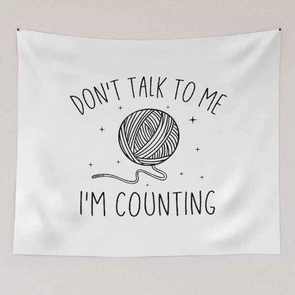 Item preview, Dont talk to me im counting funny yarn crochet  designed and sold by Majesticoo.