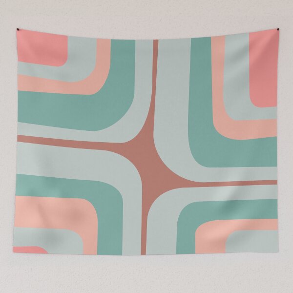 Item preview, Colorful abstract retro style rectangles designed and sold by BattaAnastasia.