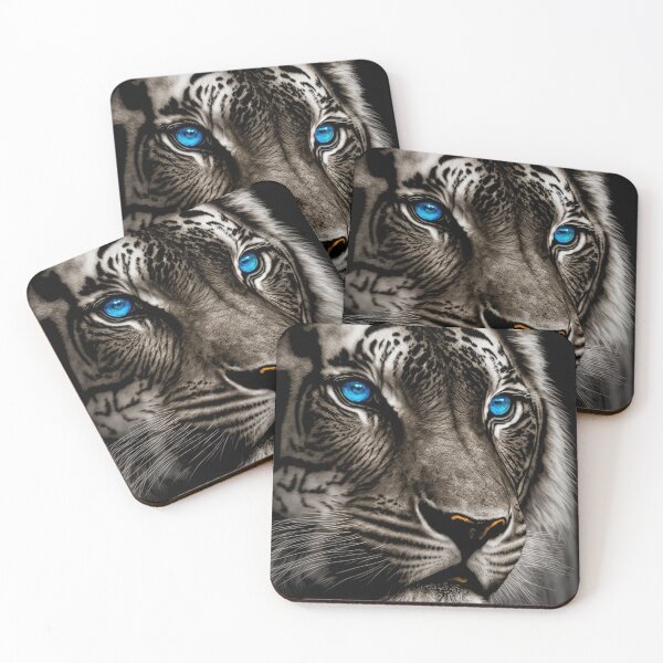 Item preview, Tiger with blue eyes designed and sold by ai1art.