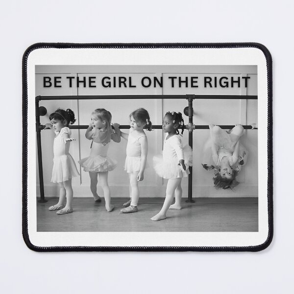 Item preview, Be the girl on the right female empowerment vintage funny black and white photograph designed and sold by Jéanpaul  Ferro.
