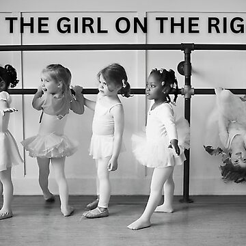 Artwork thumbnail, Be the girl on the right female empowerment vintage funny black and white photograph by Jéanpaul Ferro