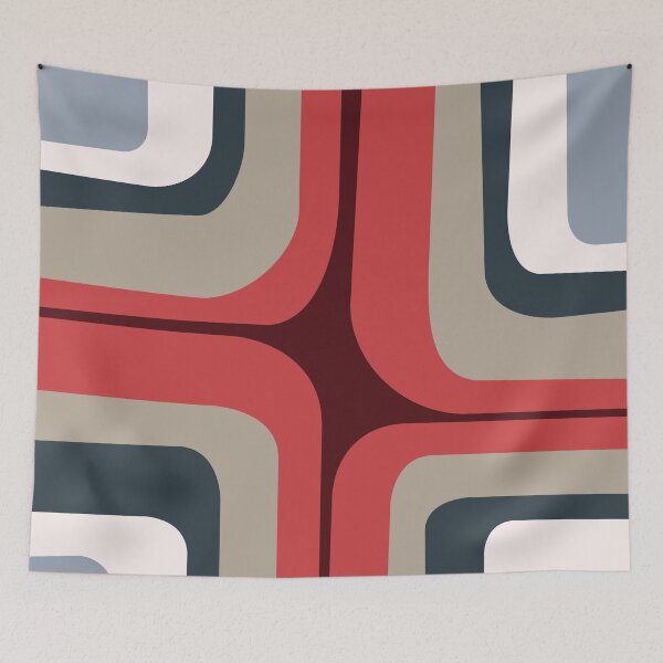 Item preview, Colorful abstract retro style rectangles  designed and sold by BattaAnastasia.