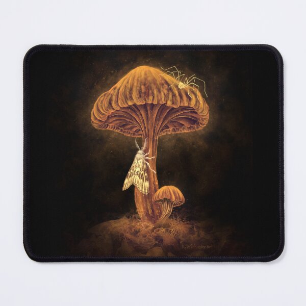 Item preview, Trippy Glowing Mushroom Art designed and sold by KyleSchusterArt.