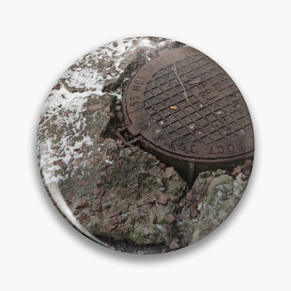 Item preview, A rusty manhole in winter designed and sold by tshuki.