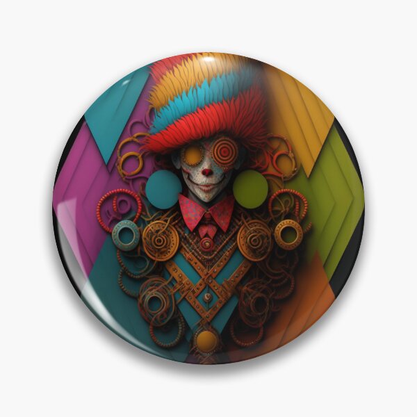 Item preview, Clown Clowns-Abstract Steampunk Clown  designed and sold by letsgetinspired.