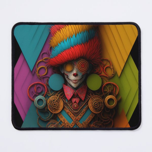 Item preview, Clown Clowns-Abstract Steampunk Clown designed and sold by letsgetinspired.
