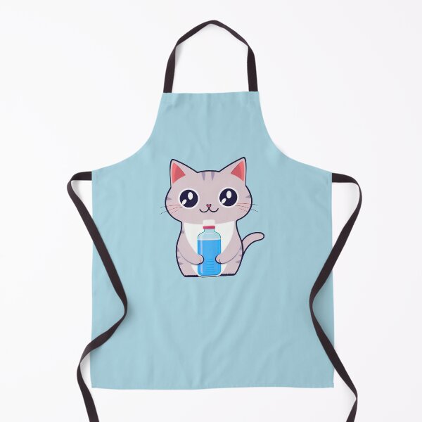 Artikelvorschau, Wasserflasche Kitty | Wasserflasche Katze | Kawaii Chibi Anime-Katzen | Hydrokatzen 004 entworfen und verkauft von Catcosm.