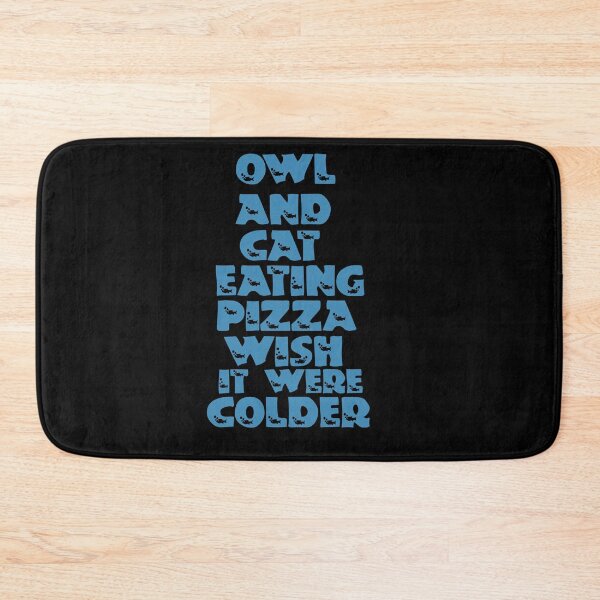 Item preview, Owl And Cat Eating Pizza Wish It Were Colder designed and sold by Storiesforyou.