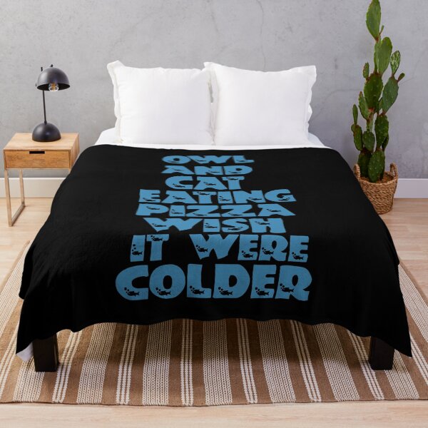 Item preview, Owl And Cat Eating Pizza Wish It Were Colder designed and sold by Storiesforyou.