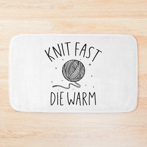 Item preview, knit fast die warm funny yarn crochet  designed and sold by Majesticoo.