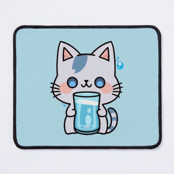 Item preview, Water Bottle Kitty | Water Flask Cat | Kawaii Chibi Anime Cats | Hydro Cats 003 designed and sold by Catcosm.