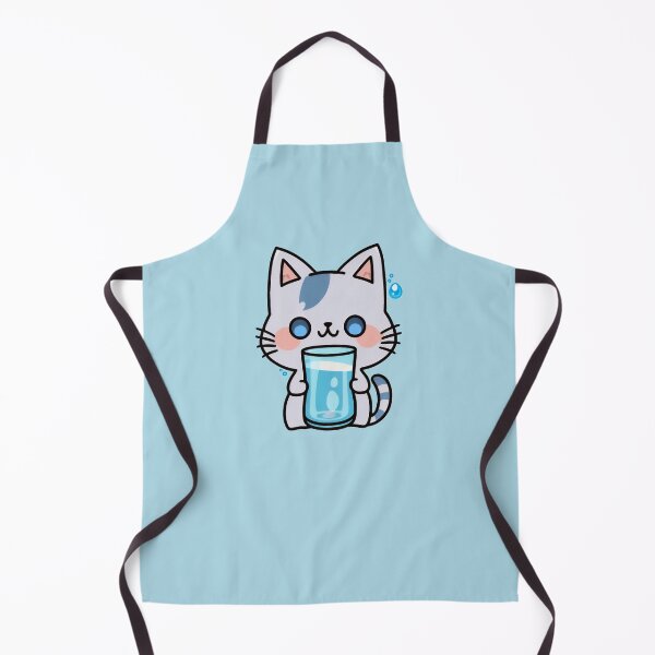 Artikelvorschau, Wasserflasche Kitty | Wasserflasche Katze | Kawaii Chibi Anime-Katzen | Hydrokatzen 003 entworfen und verkauft von Catcosm.